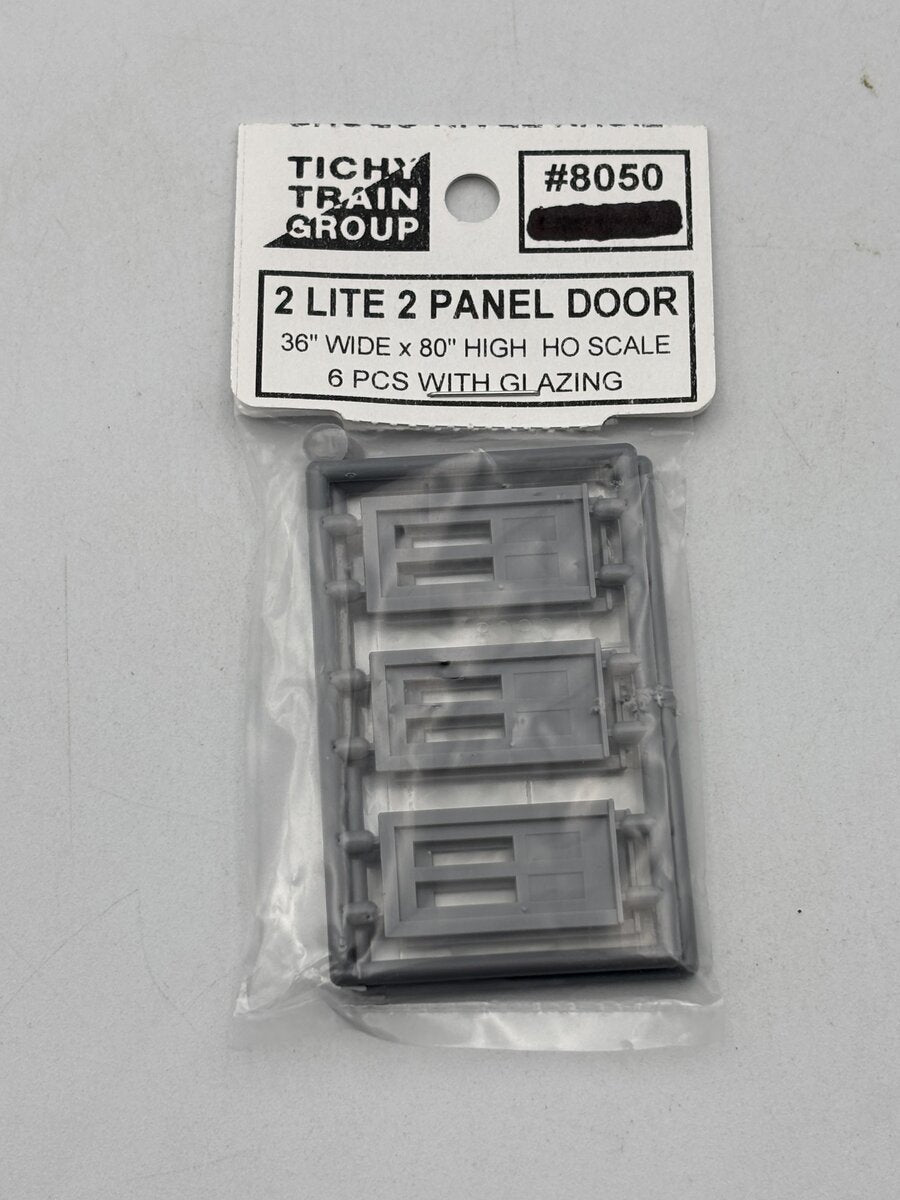Tichy 8050 HO 36" x 80" 2-Lite Doors (Pack of 6)