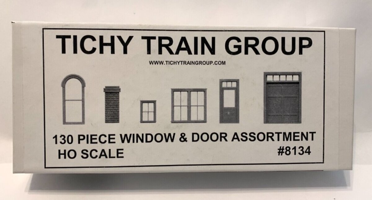 Tichy 8134 HO Window/Door & Parts Assortment II (130)
