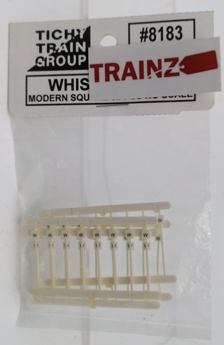 Tichy 8183 HO Scale Whistle Post Signs Modern Square (Pack of 32)