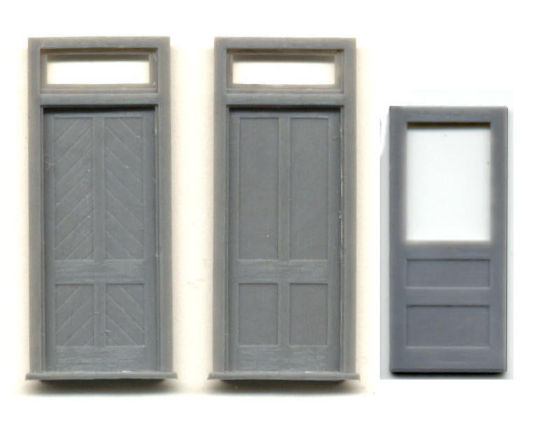 Grandt Line 3608 O D&RGW Waiting Room Doors with Frame (Pack of 2)