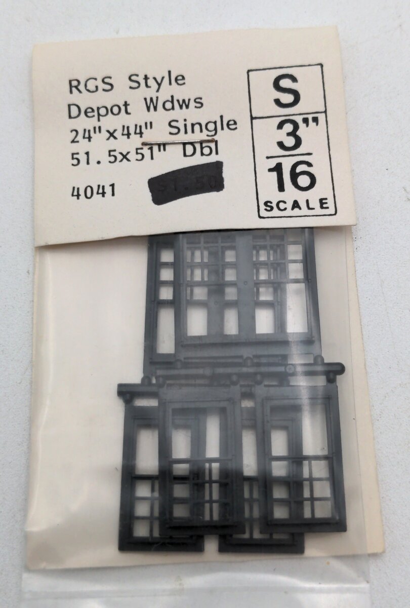 Grandt Line 4041 S Rio Grande Southern-Style Windows (Set of 2)