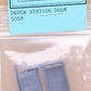 Grandt Line 5058 HO DRGW Station Style Doors With Frame & Transom (Pack of 3)