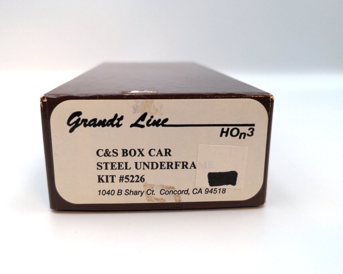 Grandt Line 5226 HOn3 Scales C & S 30' Flat Box Car Steel Underframe Kit