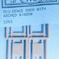 Grandt Line 5263 HO Residence Door with Arched Window Set
