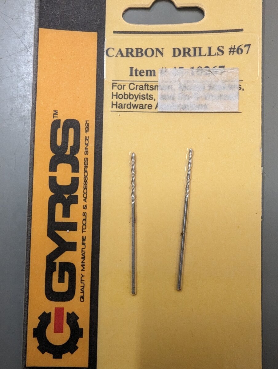 Gyros Precision Tools 4510267 Carbon Steel Wire Gauge Drill Bit #67 (Pack of 2)