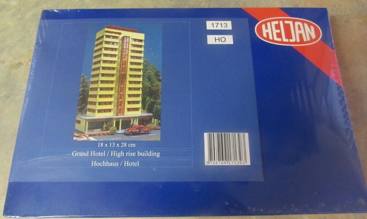 Heljan 1713 HO High Rise Grand Hotel Building Kit