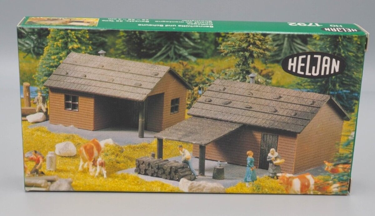 Heljan 1792 HO Scale Cottage Building Kit (Box of 2)