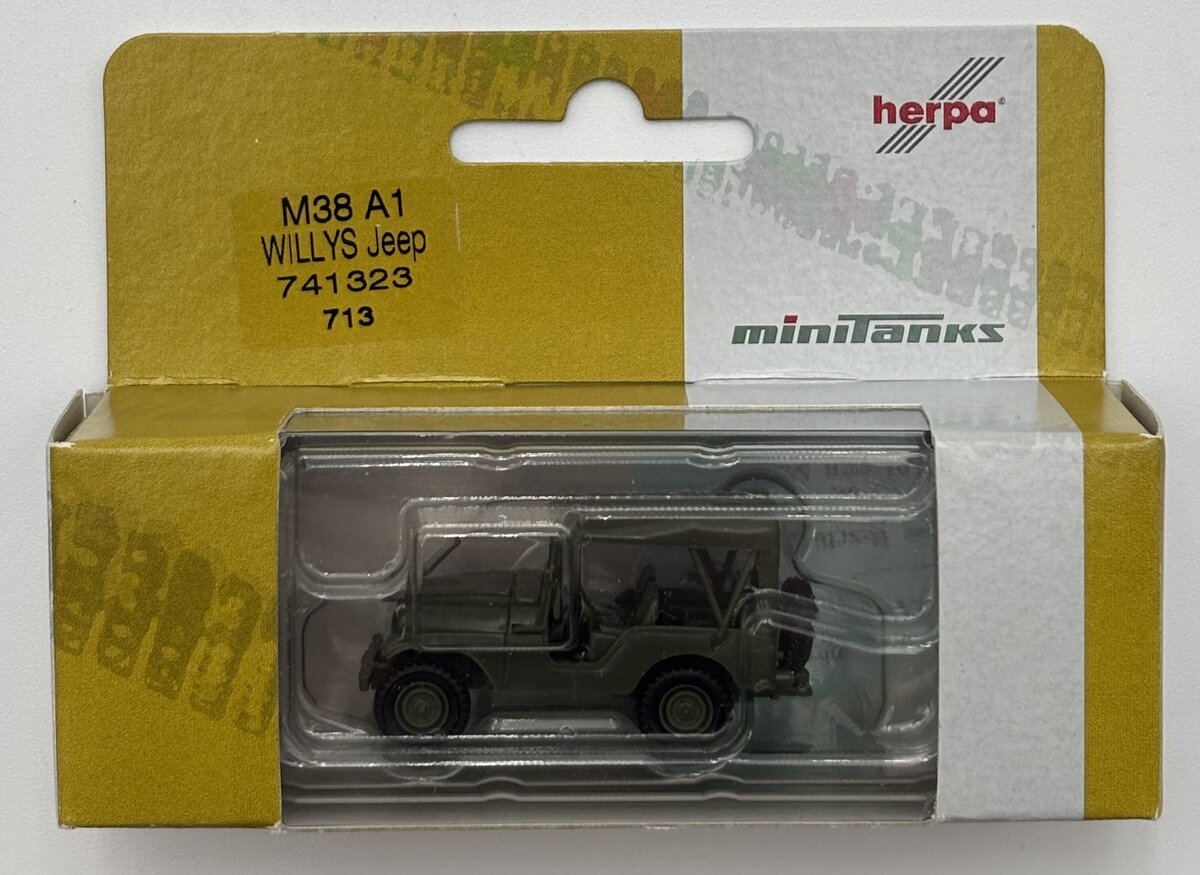 Herpa 741323 HO Roco Mini Tanks - Willy's Jeep M38 A1