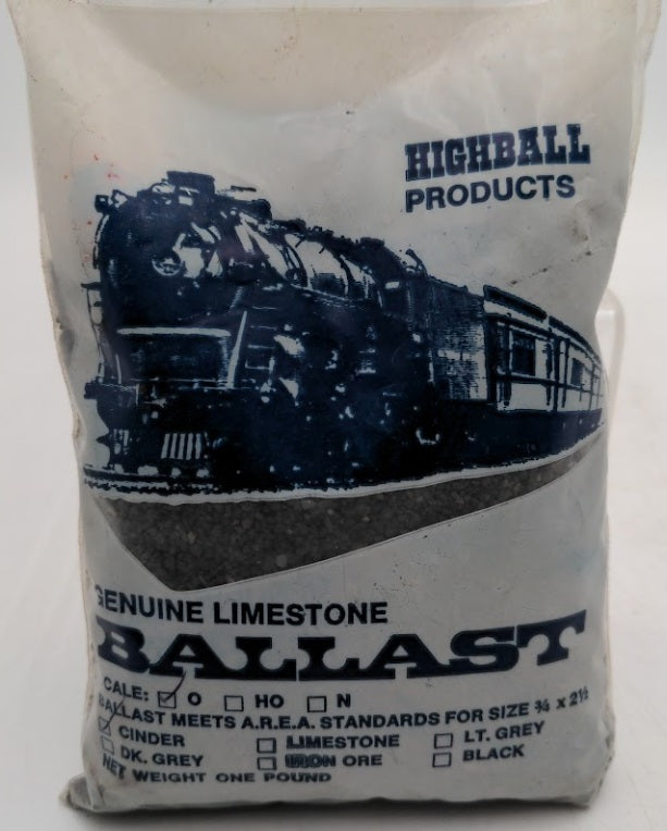 Highball Products 3245 O Scale Ballast Cinder Genuine Limestone