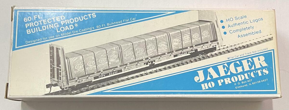Jaeger Products 3100 HO Scale Evans Products Company 60' Protected Building Load