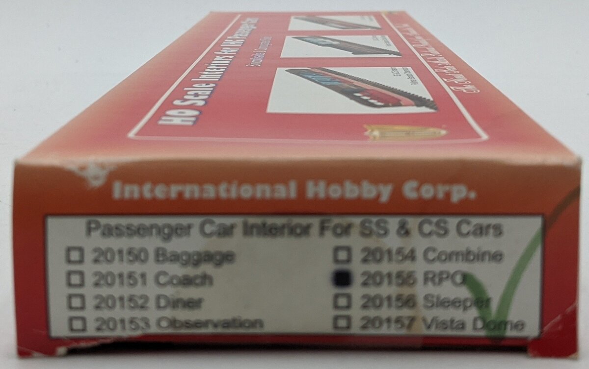 IHC 20155 HO RPO Car Interior for Both Smooth and Corrugated Sides