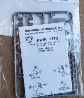 IHC 4553 HO Scale Kwik-Kits City Details Accessories Kit
