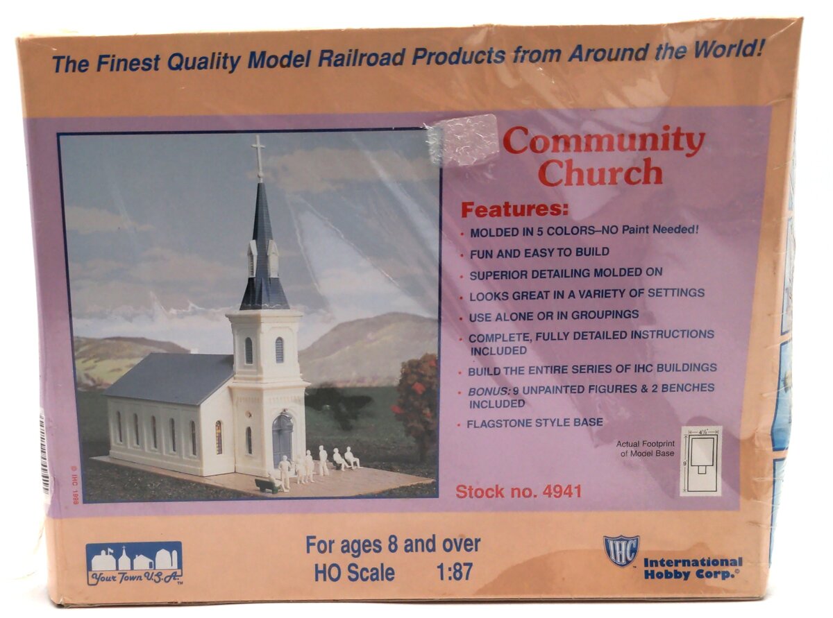 IHC 4941 HO Scale Church Building Kit