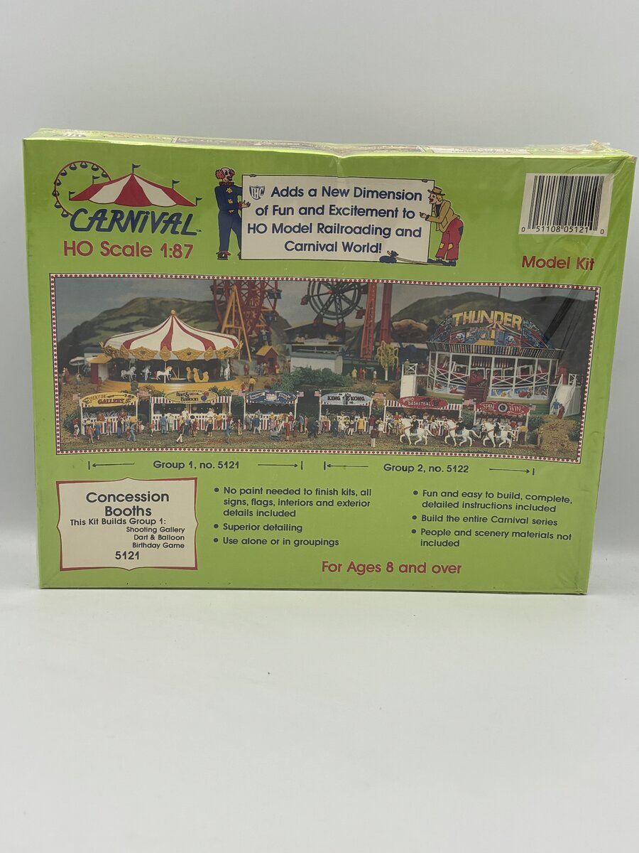 IHC 5121 HO Concession Booths Set #1 Building Kit