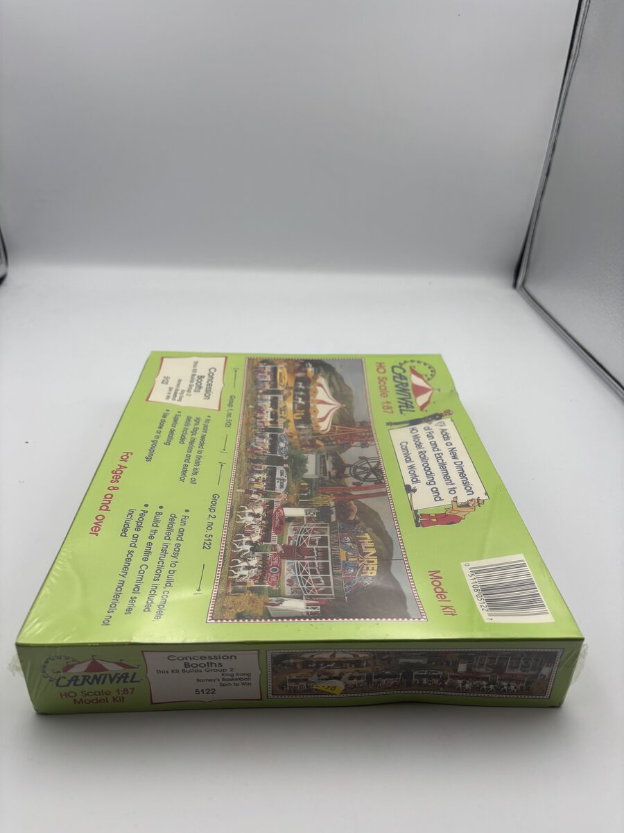 IHC 5122 HO Concession Booths Group 2 King Kong/Barney's Basketball/Spin Win Kit