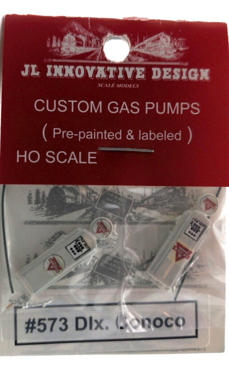 JL Innovative Design 573 HO Conoco Painted Deluxe Custom Gas Pump (Pack of 2)