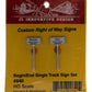 JL Innovative Design 840 HO Right of Way Signs Begin/End Single Track (Set of 2)