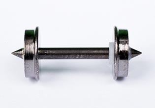 Jay Bee 98 HO 38" Metal Wheelsets with Pointed End Axles (Pack of 12)