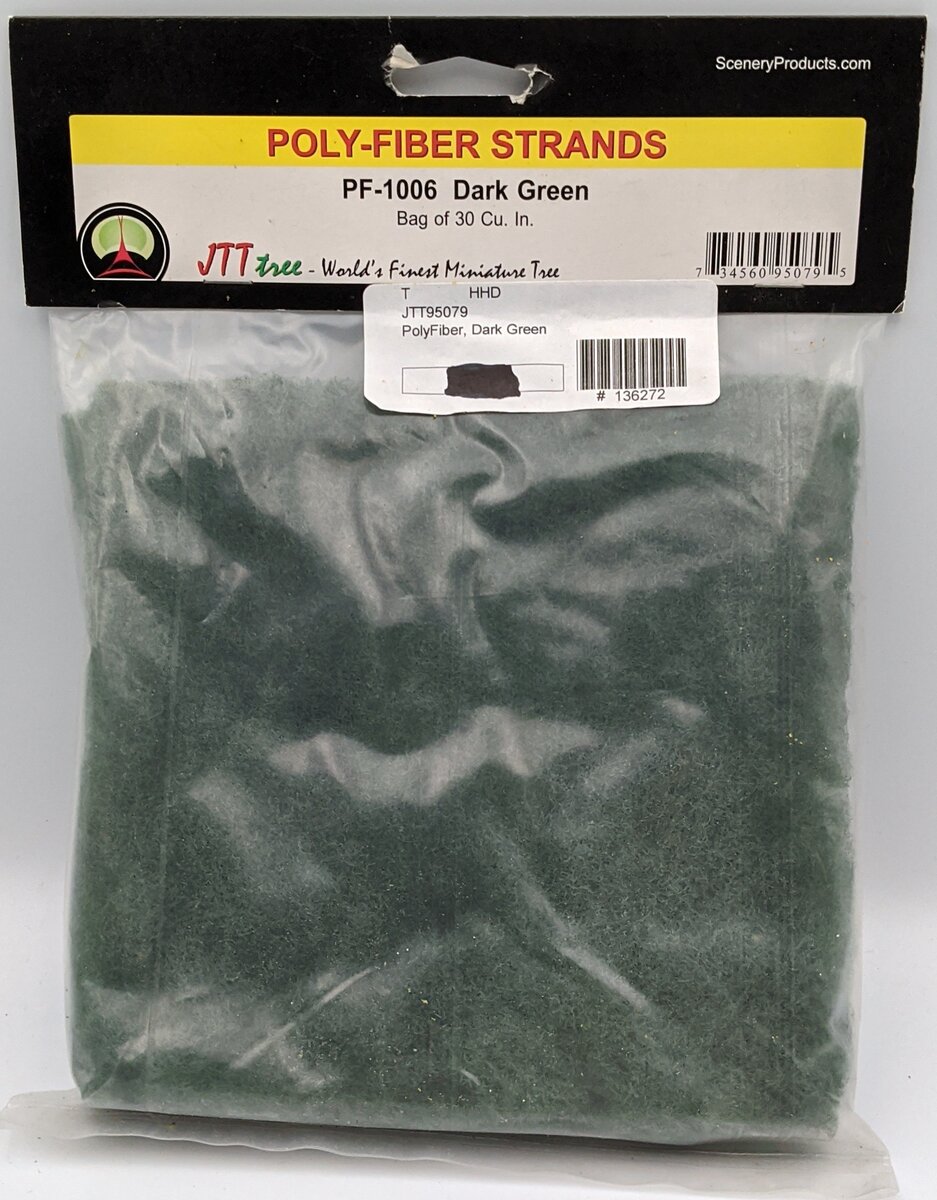 JTT Scenery Products PF1006 Poly Fiber 30cu in Dark Green