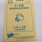 Kadee 1683 All Scale Stainless Steel Roundhead Screws 1-72x1/8"(Pack of 12)
