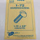 Kadee 1688 Multi Scale Stainless Steel Roundhead Screws 1-72 x 3/8" (Pack of 12)