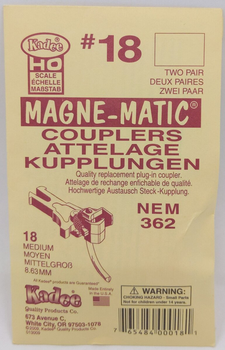 Kadee 18 HO NEM .340