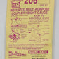 Kadee 206 HO Scale Insulated Multi-Purpose Coupler Height Gauge