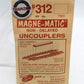 Kadee 312 HO Scale Magne-Matic Uncouplers Non-Delayed Kit