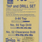 Kadee 780 All Scale Tap and Drill Set - 0-80 Tap/No.52 Clearance/No.55 Tap