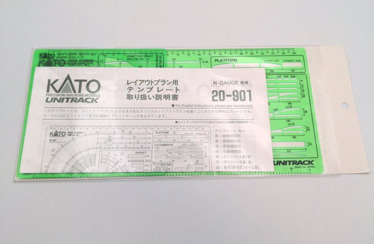 Kato 20-901 N Scale Unitrack Template
