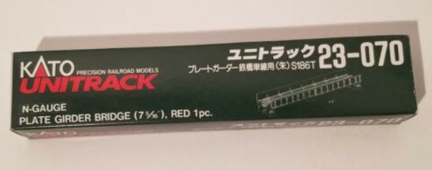 Kato 23-070 N Guage Unitrack Red Train Plate Girder Bridge