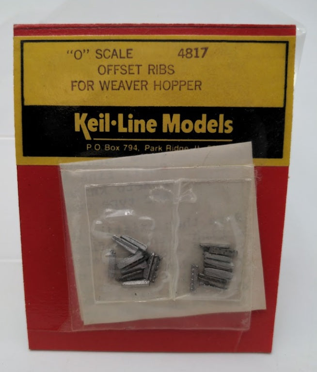 Keil-Line Products 4817 O Scale Offset Ribs Weaver Hopper (Pack of 20)