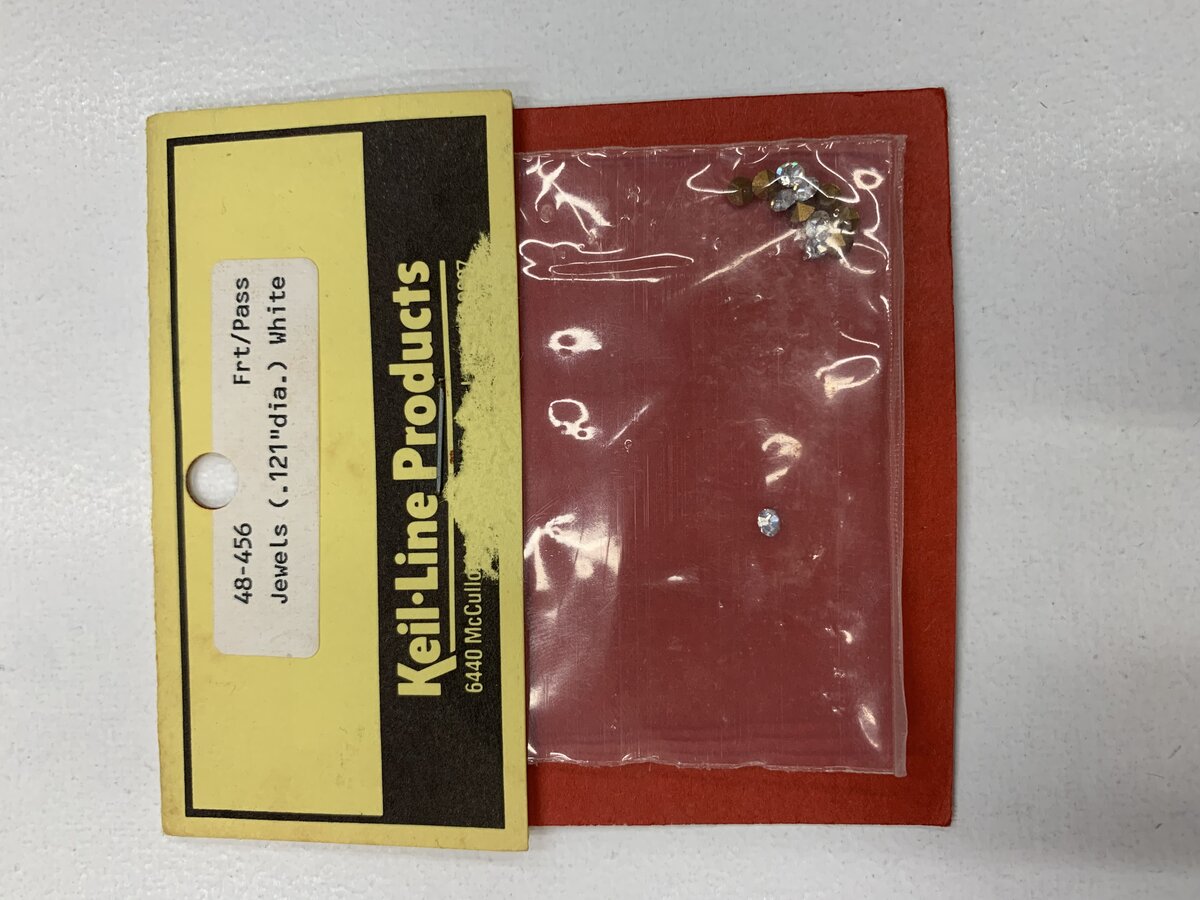 Keil-Line Products 48456 Jewels (.121" Dia.) White