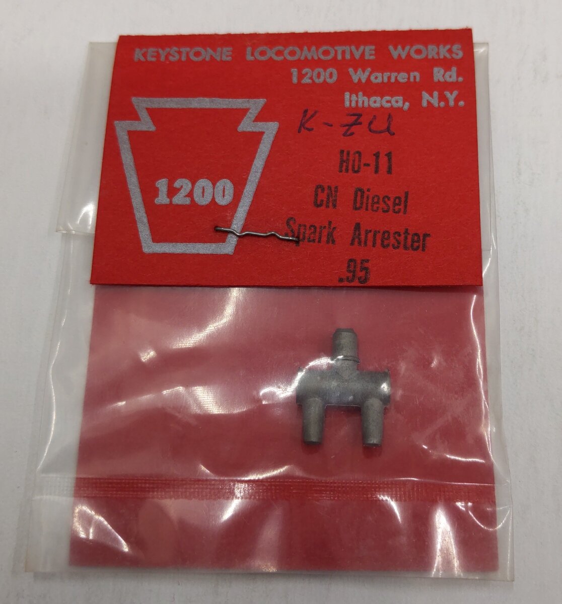 Keystone Locomotive HO-11 HO Scale Spark Arrester Diesel CN
