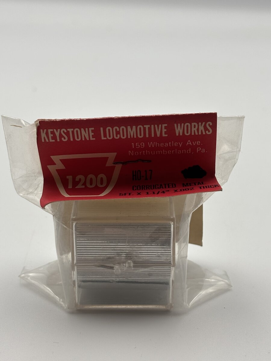 Keystone Locomotive Works 17 HO 5' x 1-1/4' Corrugated Metal Roll