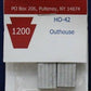 Keystone 42 HO Scale Metal Outhouse (Pack of 2)