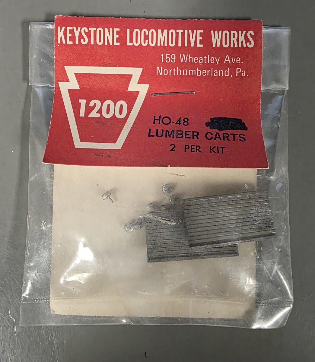 Keystone 48 HO Scale Lumber Carts (Pack of 2)
