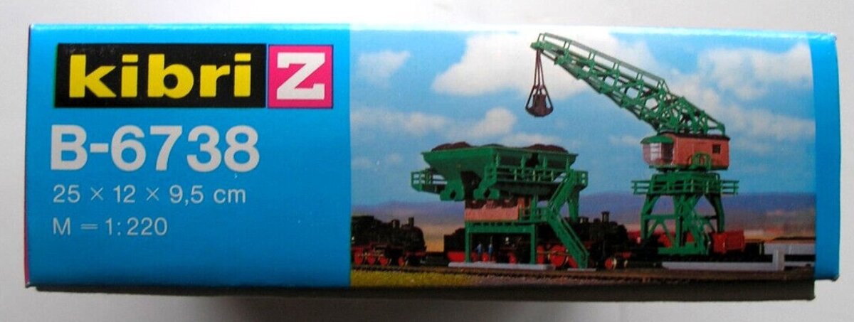 Kibri 6738 Z Scale Coal Tower & Travel Crane Plastic Kit – Trainz