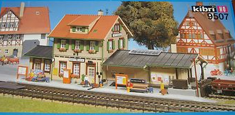 Kibri 9507 HO Train Station Dettingen Plastic Building Kit