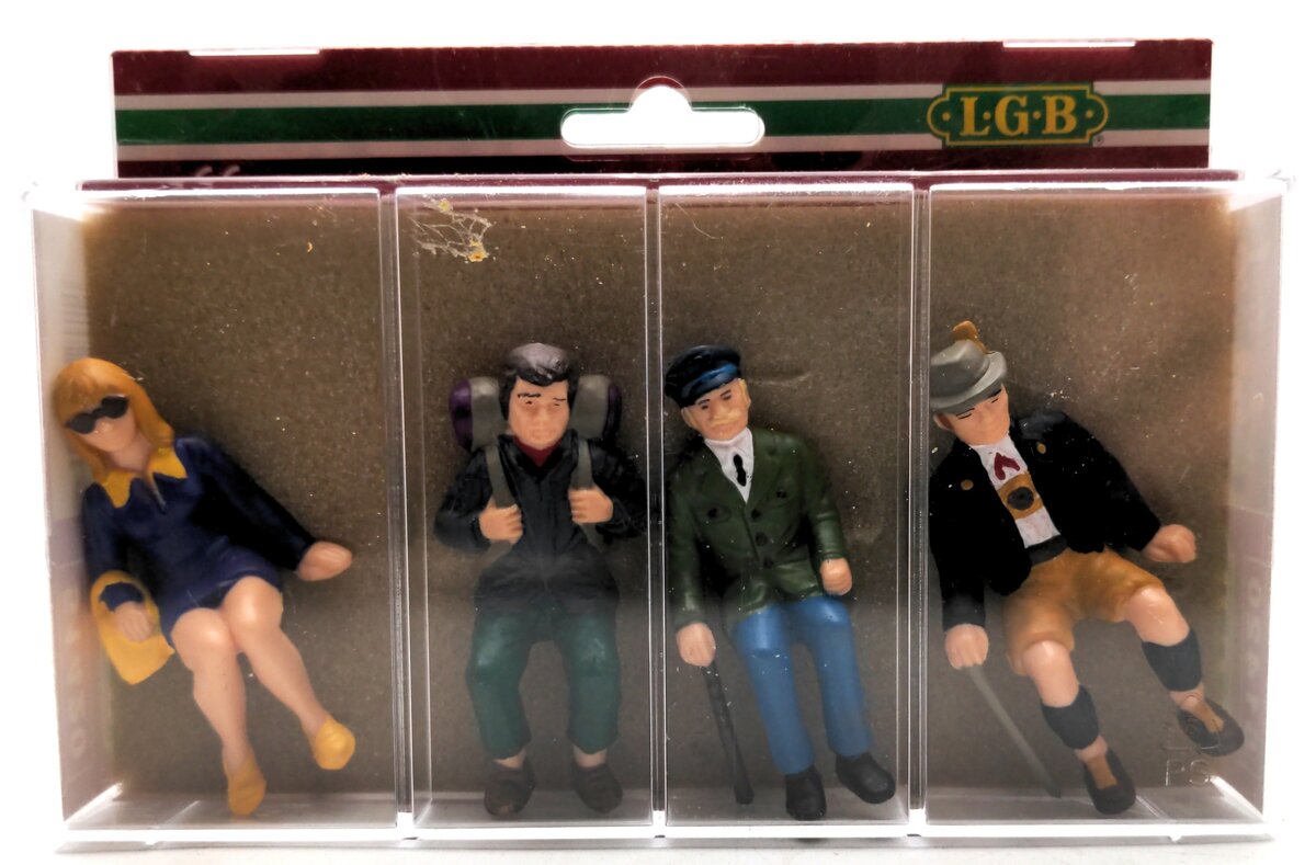 LGB 51420 G Scale Seated Tourists Figures (Set of 4)