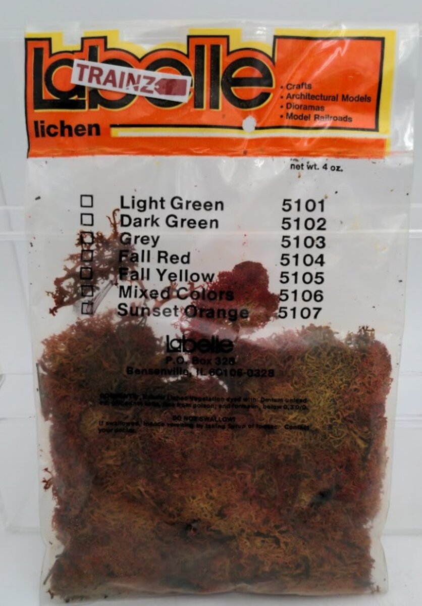 Labelle 5107 Sunset Orange Lichen 4 Oz. Bag