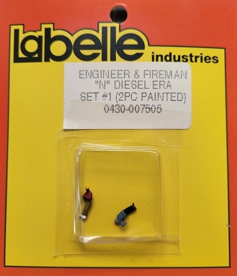 Labelle 7505 N Painted Contemporary Diesel Engineer/Fireman Figure Set