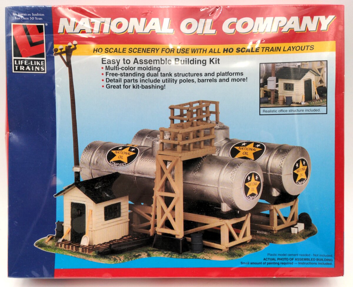 Life Like 1331 HO Scale National Oil Company Building Kit