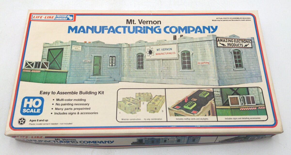 Life Like 1337 HO Mt Vernon Manufacturing Company Building Kit