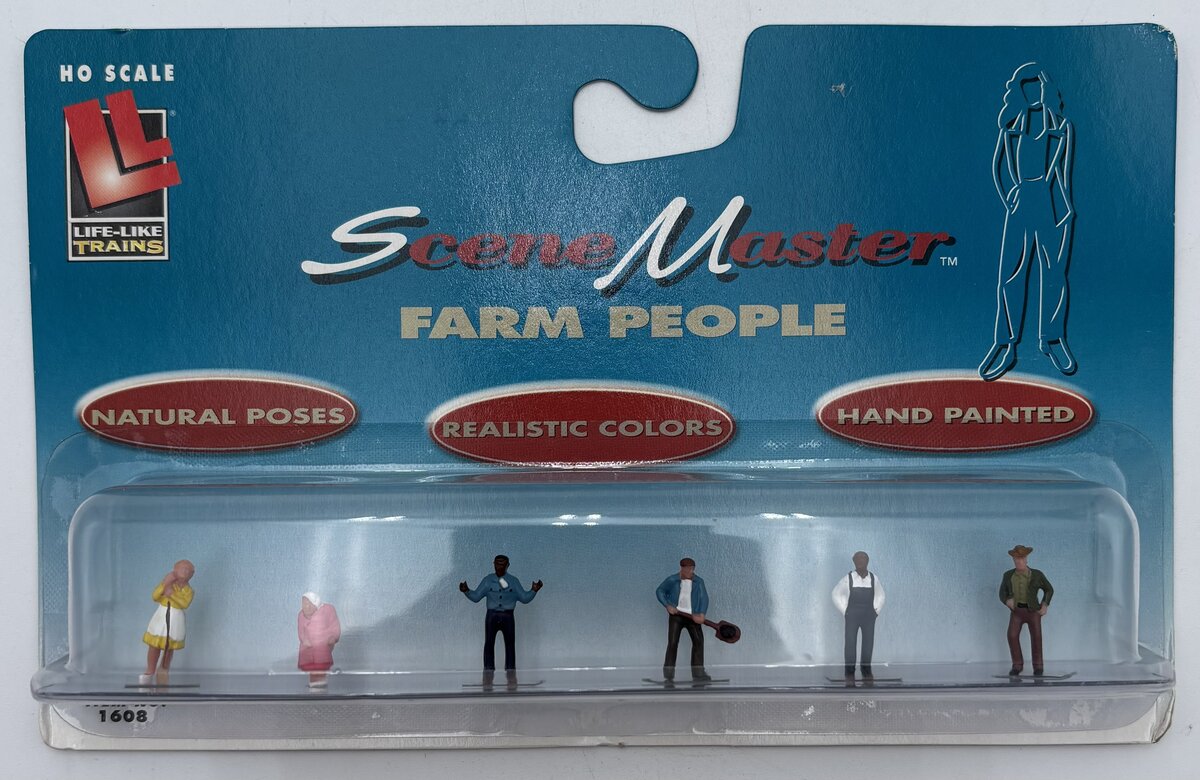 Life Like 1608 HO Farm People Figures SceneMaster (Set of 6)
