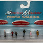 Life Like 1609 HO Walking People Figures (Set of 7)
