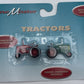 Life Like 1627 HO SceneMaster Red & Green Farm Tractors Hand Painted (Set of 2)