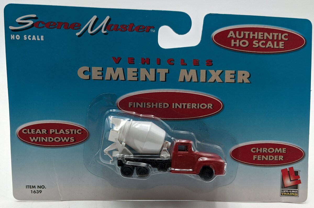 Life Like 1639 1:87 HO Scenemaster Cement Mixer Truck