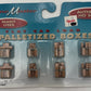 Life Like 433-1665 HO Flat Car Load Palletized Boxes Scene Master (Pack of 8)