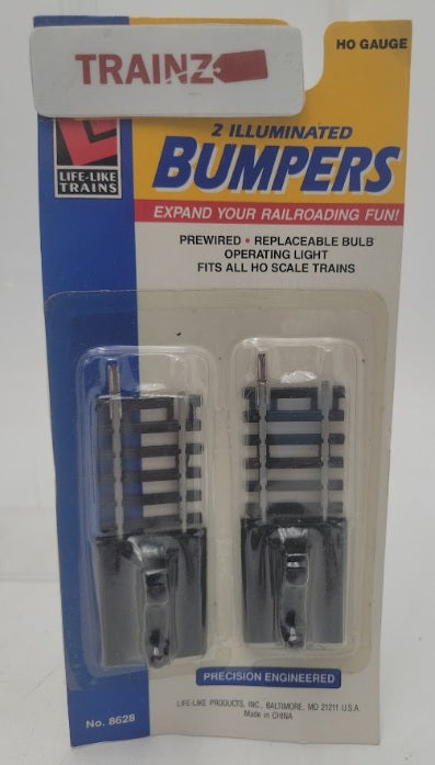 Life Like 8628 HO Scale Code 100 Lighted Bumpers (Pack of 2)